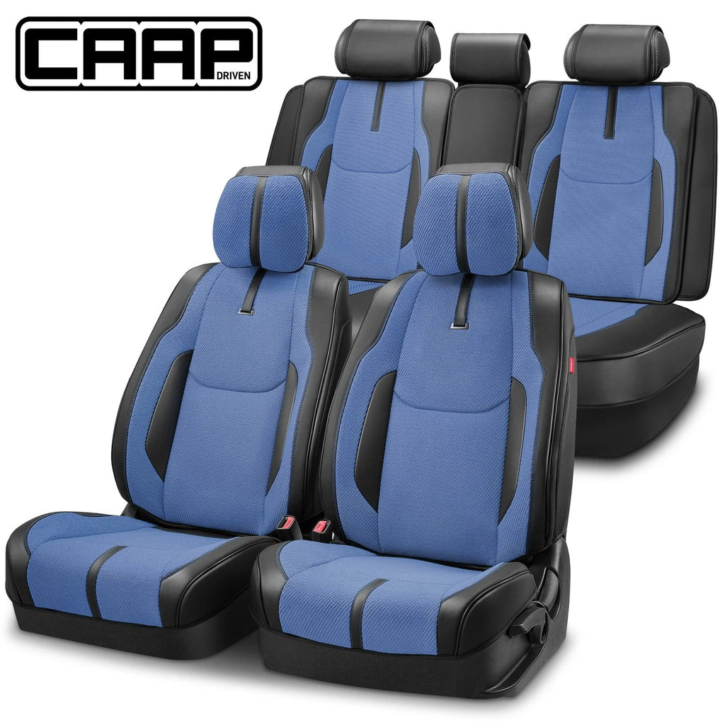 Set of 2 CAAP Drive Series Seat Covers for Truck (Universal) Navy Blue