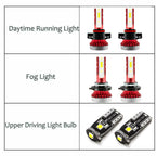 White Front Fog DRL LED Lamps Kit for Cadillac Escalade (2007-2014)