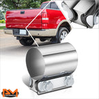 2" ID Stainless Steel Catback Exhaust Pipe Clamp for Universal Fit