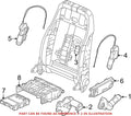 Genuine OEM Front Driver Left Seat Motor 7L0959761A for VW Audi (2000–2023)