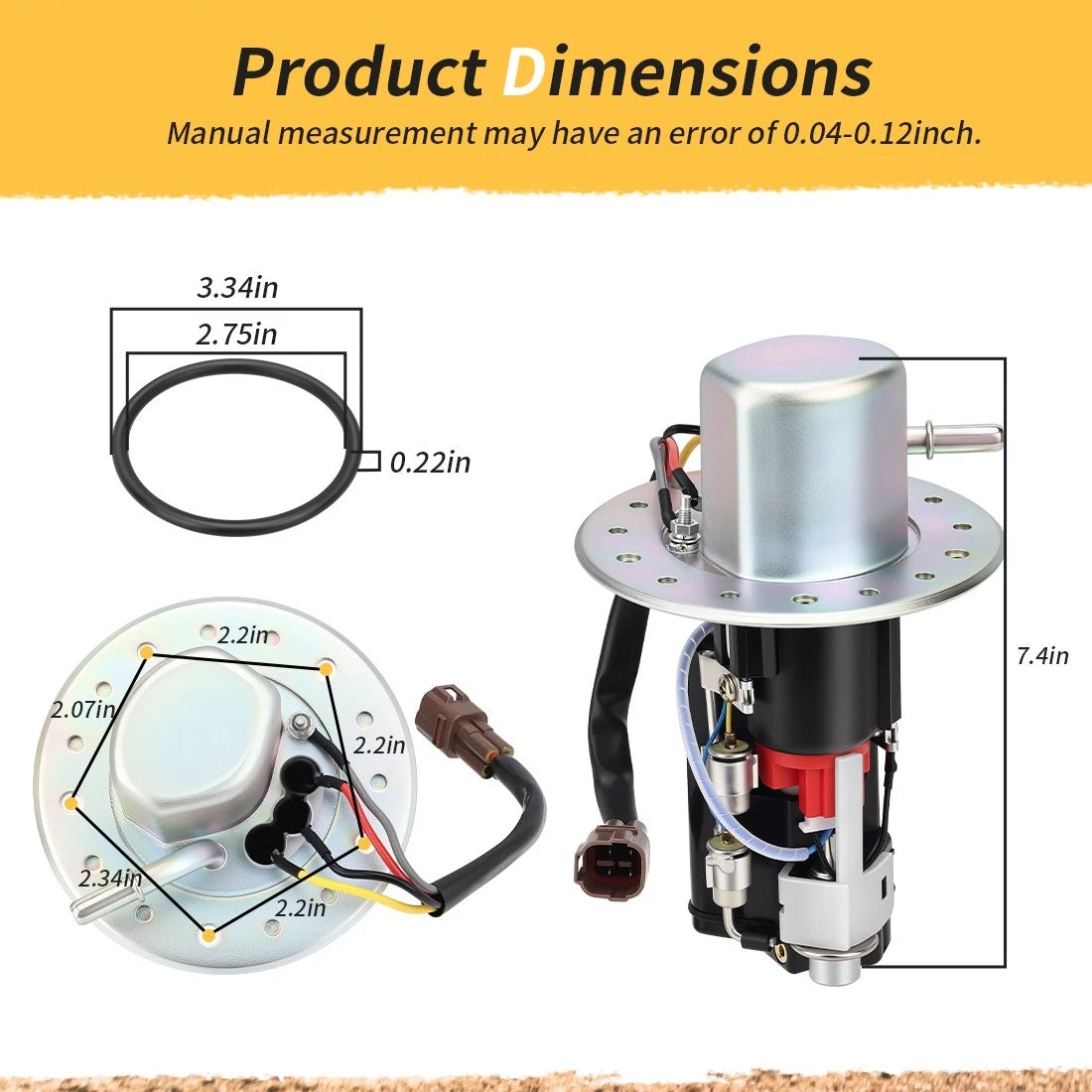 Fuel Pump with Line Hose for Suzuki GSXR750 GSXR600 GSXR1000 (2000–2003)