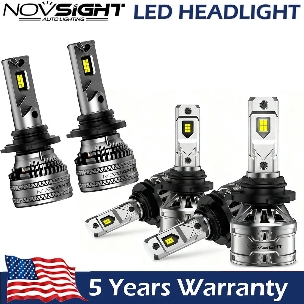 Set of 6 LED Headlight Bulbs 9005 9006 H11 for High Low Beam Fog Lights