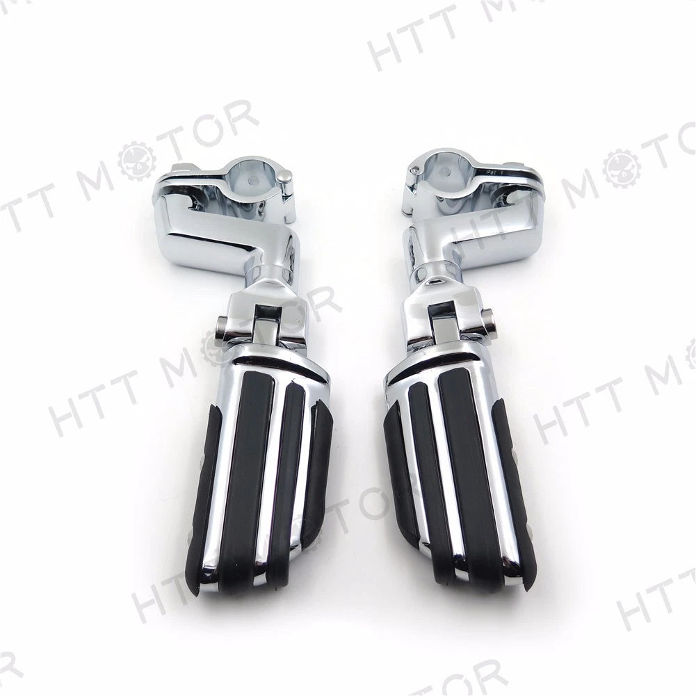 Flame Foot Peg Clamps 1" for Harley Sportster 883 1340 XL1200 (1986–2023)