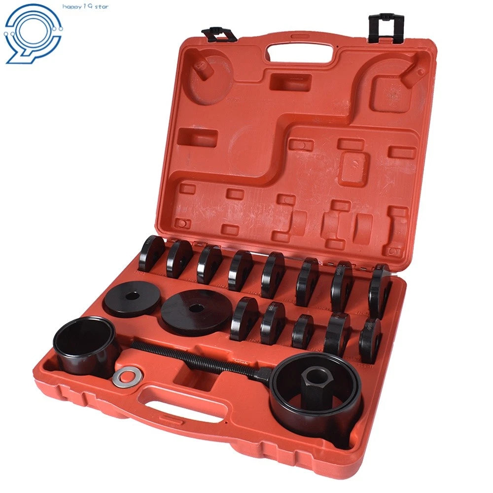 Front Wheel Bearing Press Kit for Various Makes and Models (23 pcs)