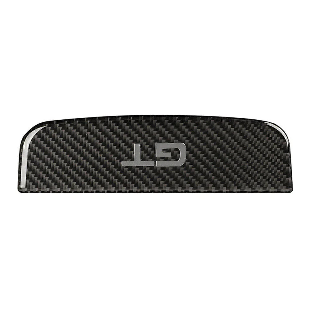 Carbon Fiber Interior Storage Box Trim Cover for Ford Mustang (2015-2019)