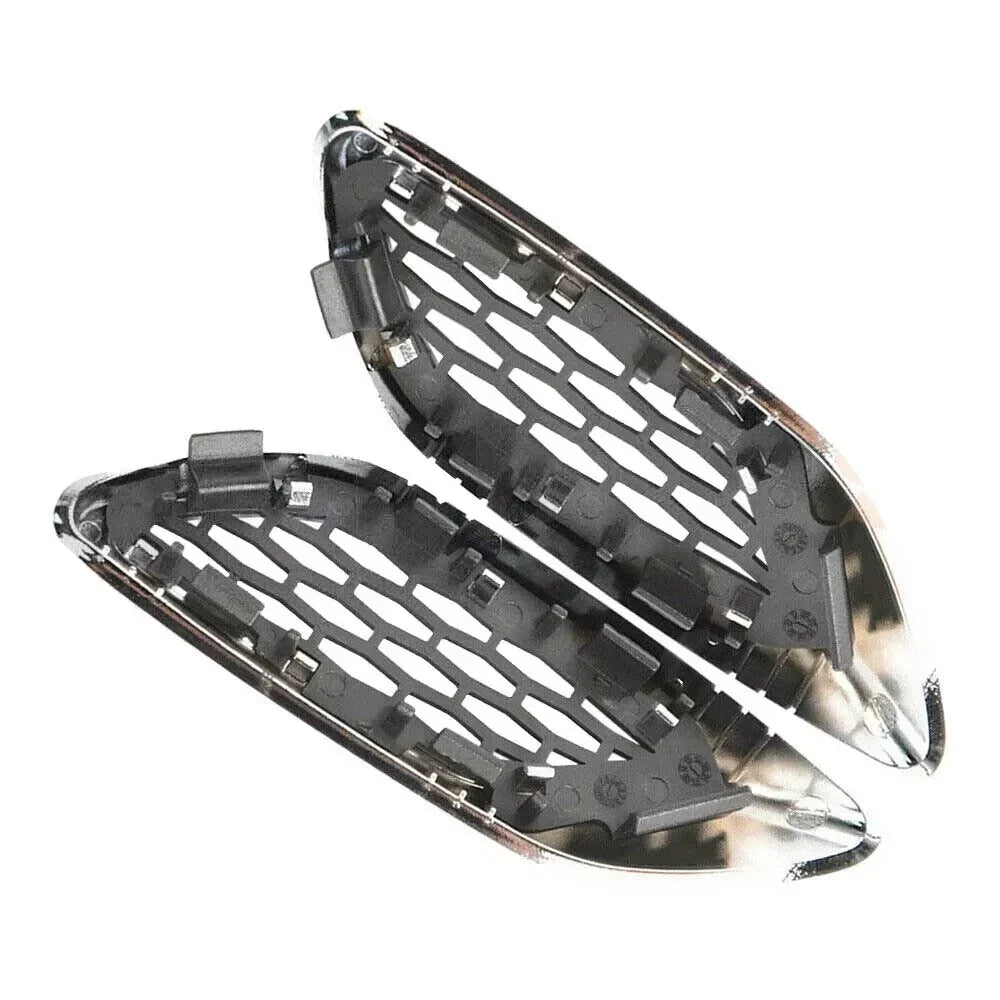 2x Front Chrome Fender Side Air Vent Grille Trim Molding for Maserati Levante