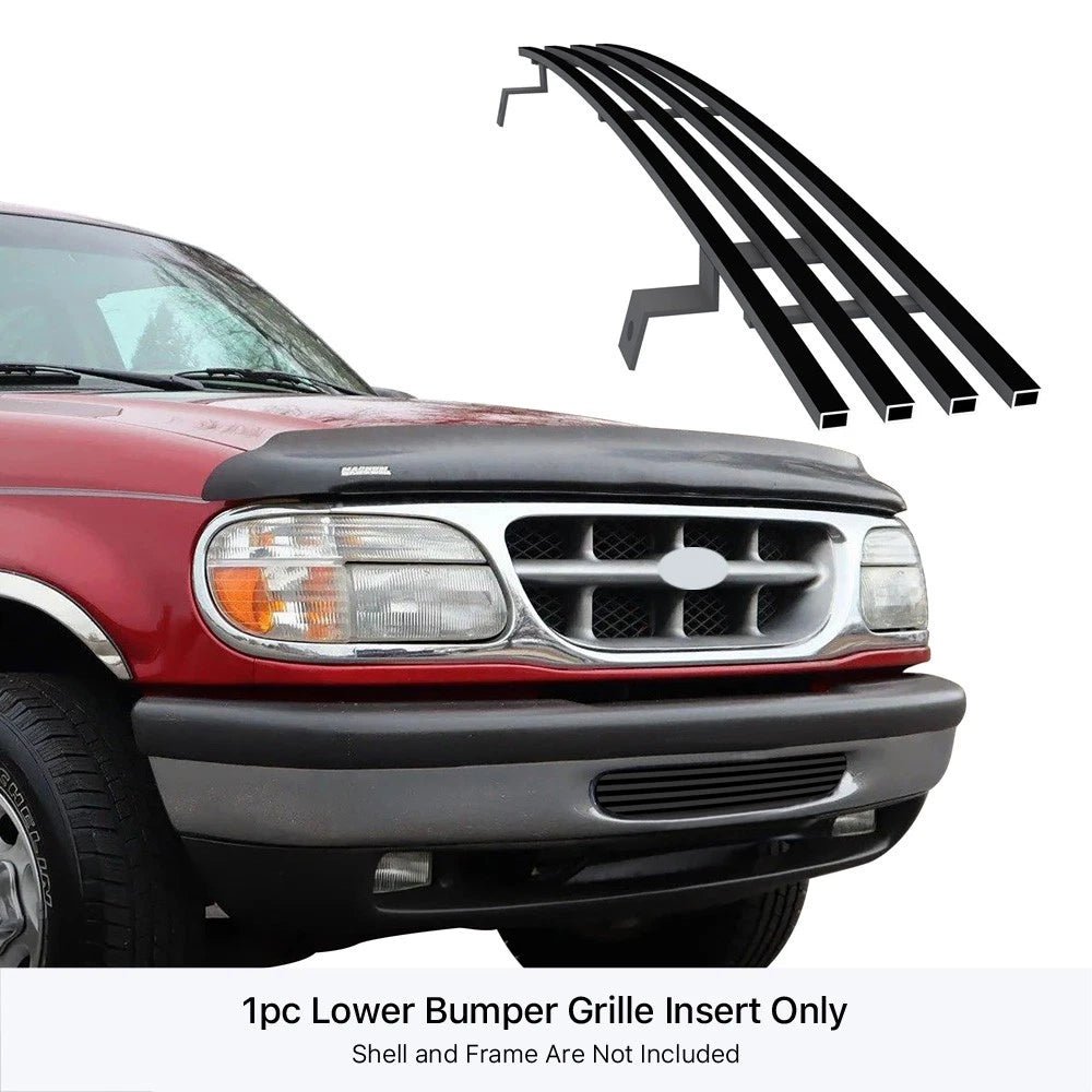 Stainless Black Billet Grille Insert for Ford Explorer (1995-1998)