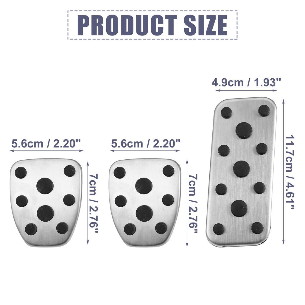 3pcs Manual Transmission Clutch Brake Gas Accelerator Pedal for Subaru Legacy (1990–1999)