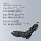 Oil Filter Cooler Housing Adapter for Chrysler Dodge Jeep Ram 3.6L (2011–2023)