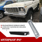 2X Clear Front Corner Turn Signal Lights for Ford F-150/Bronco (1973–1979)