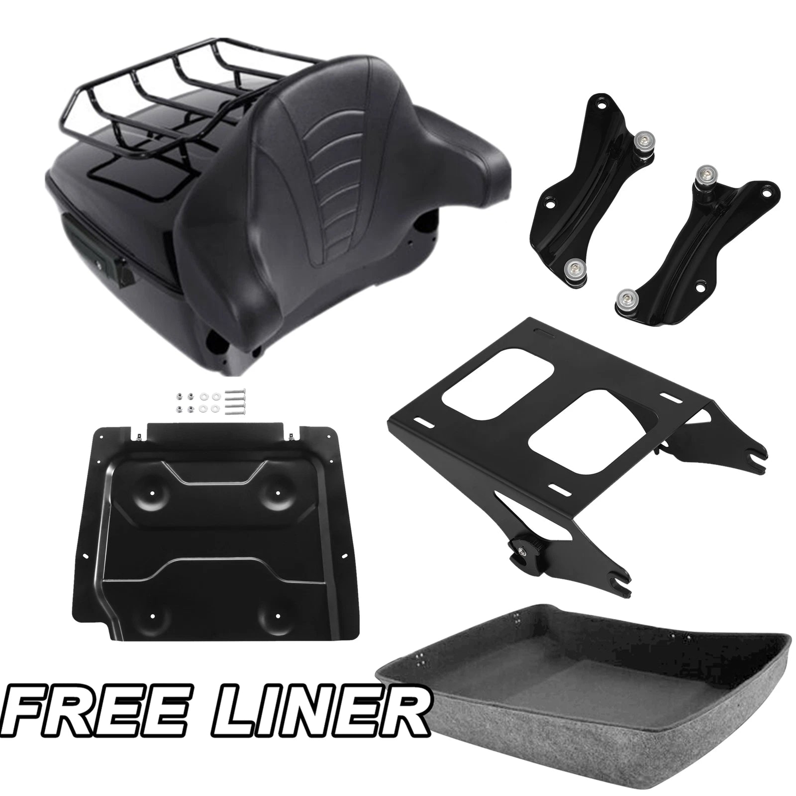 Trunk Pad Mount Plate Docking Kit for Harley Touring (2014–2026)