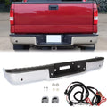 Chrome Rear Step Bumper Assembly with Sensor Holes for Ford F-150 (2006–2008)