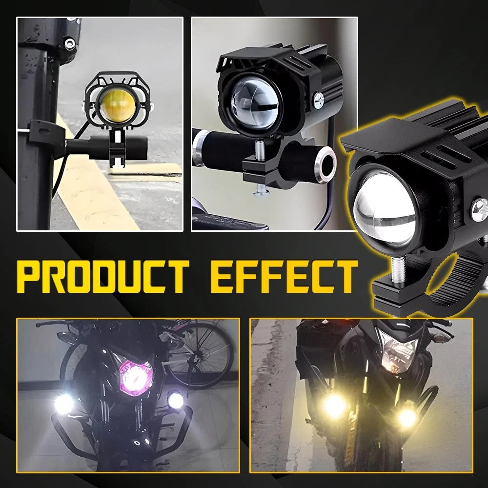 LED Headlight Fog Lights for Motorcycle (2 Color)