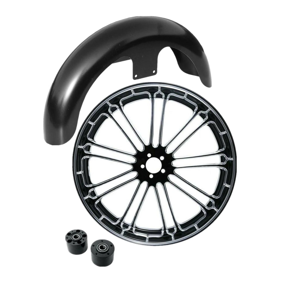 21" Front Wheel Rim Dual Disc Hub & Fender for Harley Electra Glide (2008–2013)