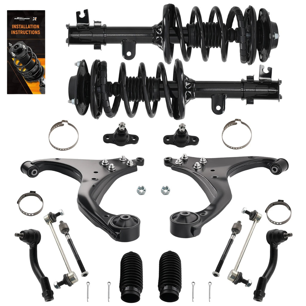 14x Front Complete Struts Control Arms Kit for Kia Sportage (2005–2010) 172220