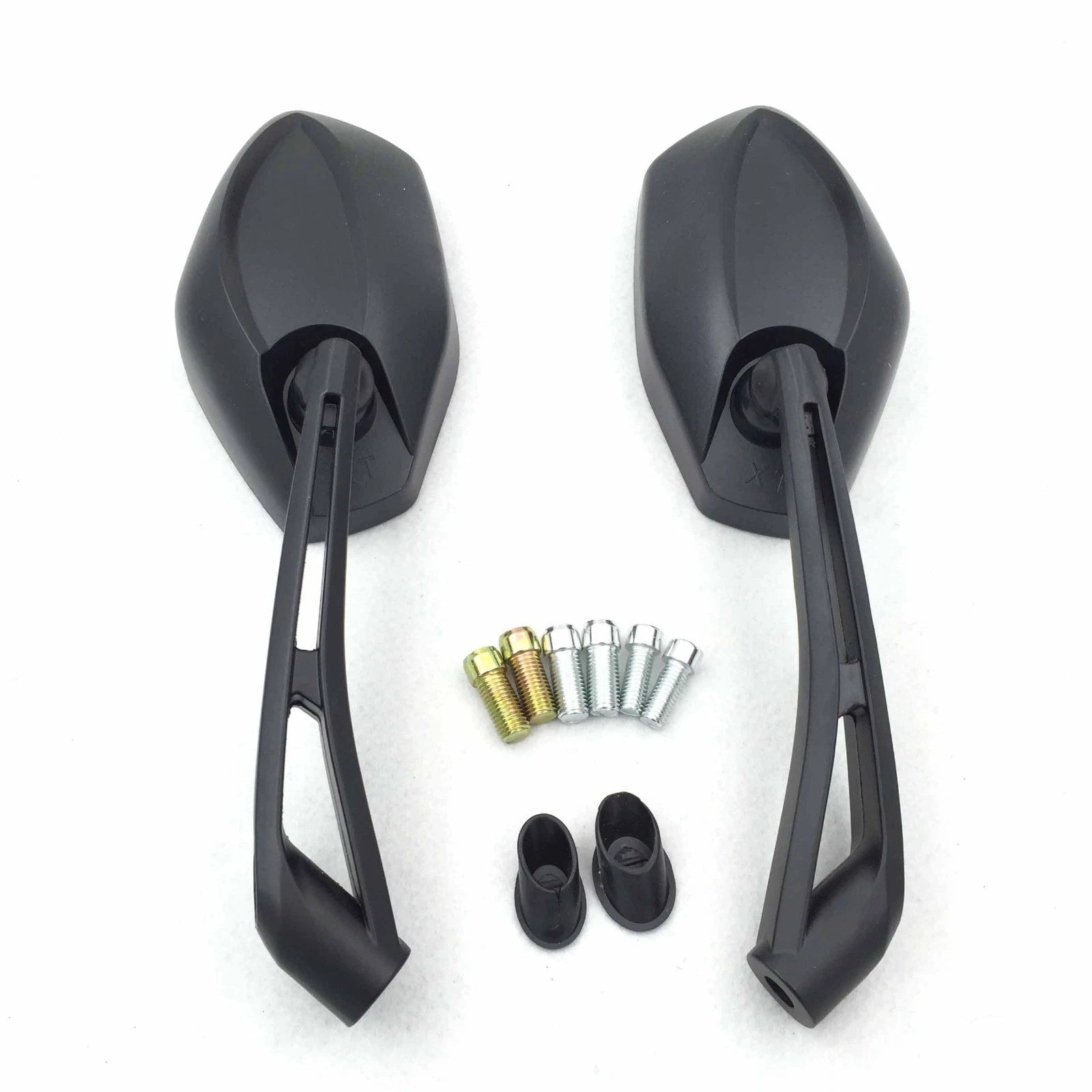 Black Rearview Mirrors for Honda CB1000R, Shadow, Valkyrie (Fit 8mm 10mm)
