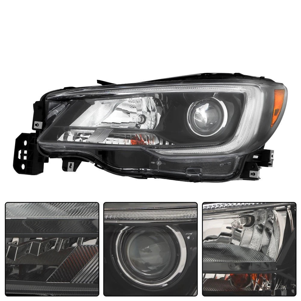 Pair Headlight Assembly for Subaru Outback/Legacy (2018-2019) Clear Halogen