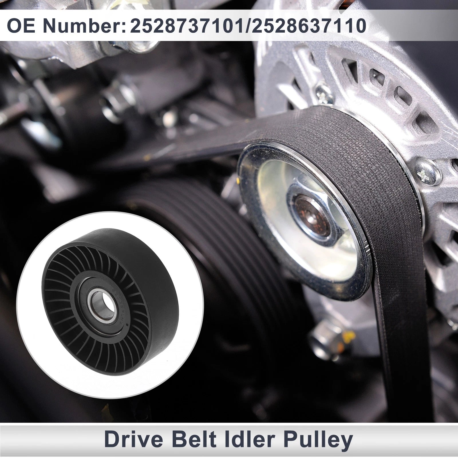 Drive Belt Idler Pulley for Kia Sportage (2005–2010) No. 2528737101/25286371101
