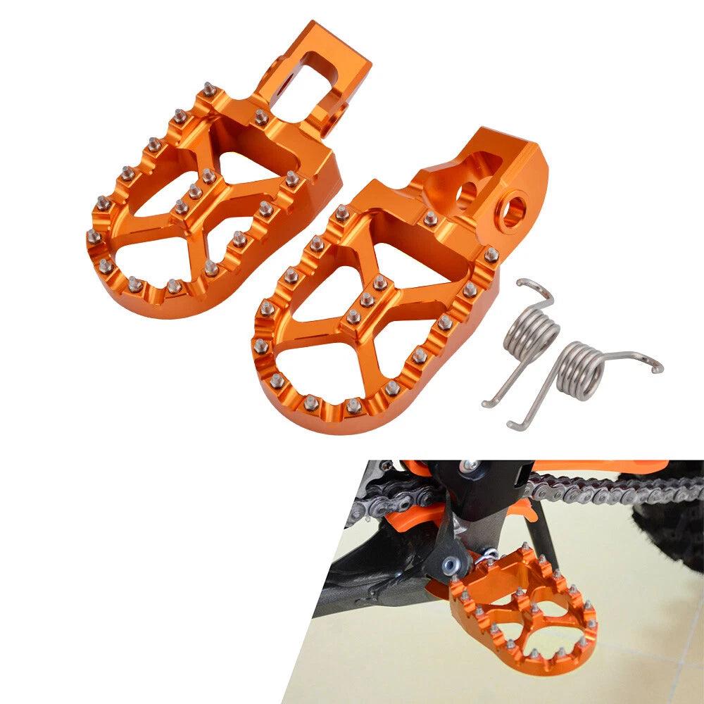 NICECNC Wide Foot Pegs for KTM 300 EXC XC 250 350 SXF XCF (2017–2022)
