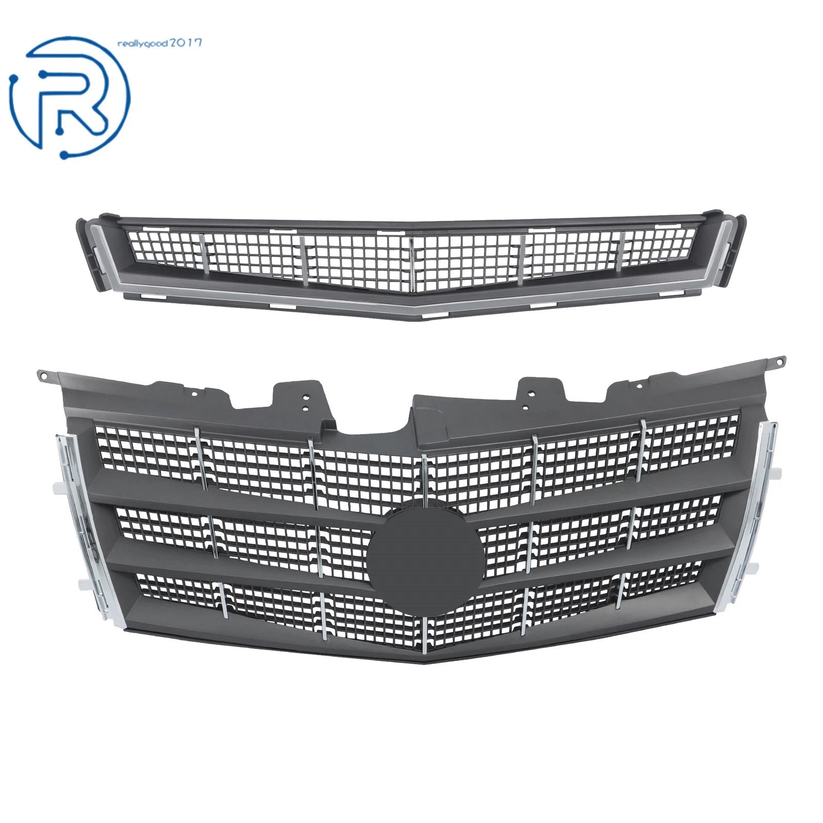 Front Upper Lower Grill Kit for Cadillac CTS (2008-2011)