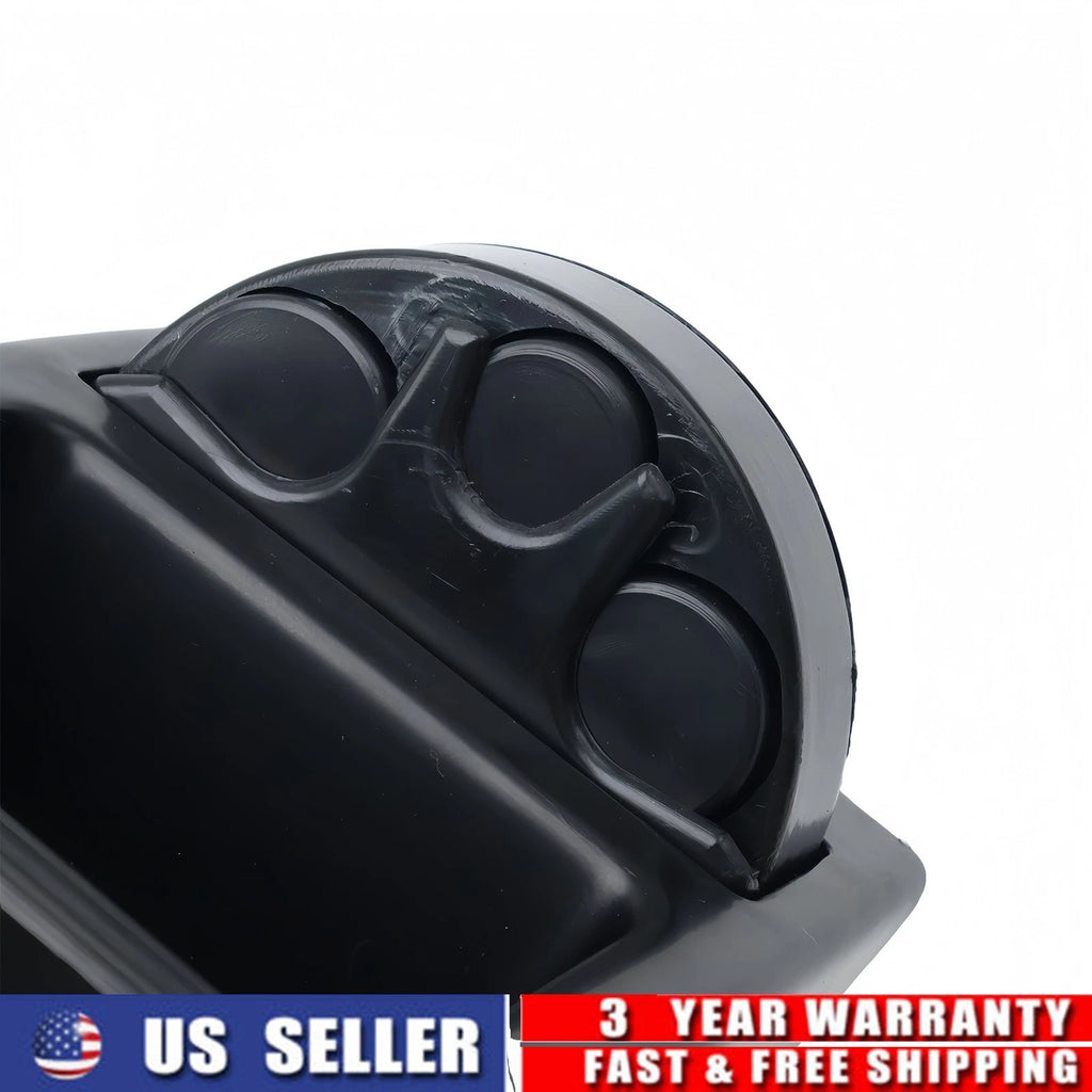 Set of 2 Black Cup Holder + Coin Holder for BMW 328i 325i 323i 330i (2012–2015)