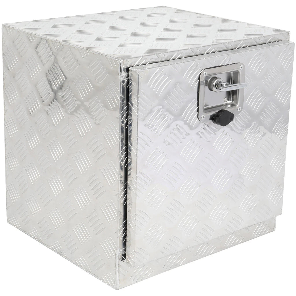 Multifunctional Storage Tool Box for Truck (18"x 17"x 18") - 2x Chain Silver