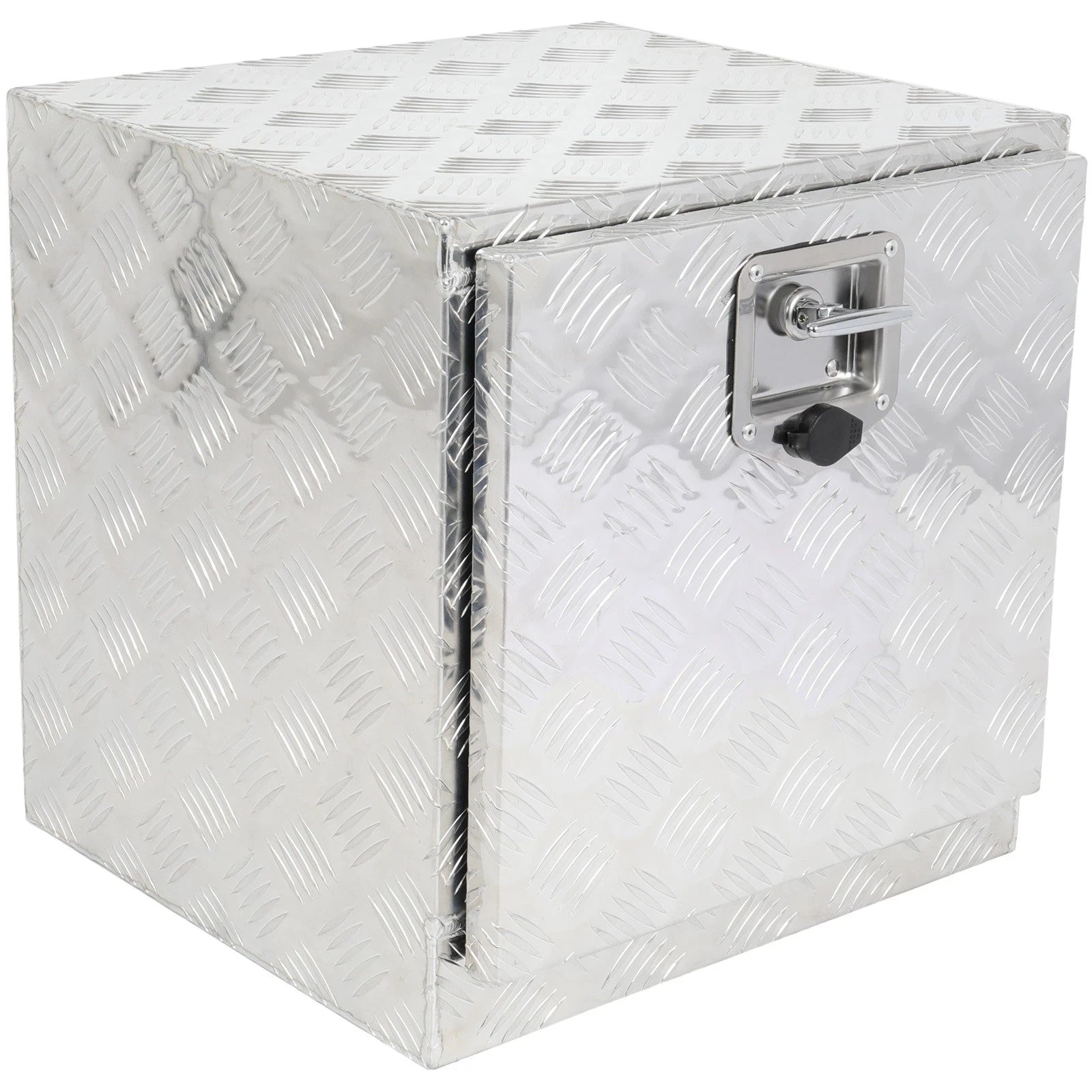 Multifunctional Storage Tool Box for Truck (18"x 17"x 18") - 2x Chain Silver