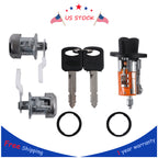 Ignition Switch Lock Cylinder for Ford (With 2 Door Lock Cylinders, 2 Keys)