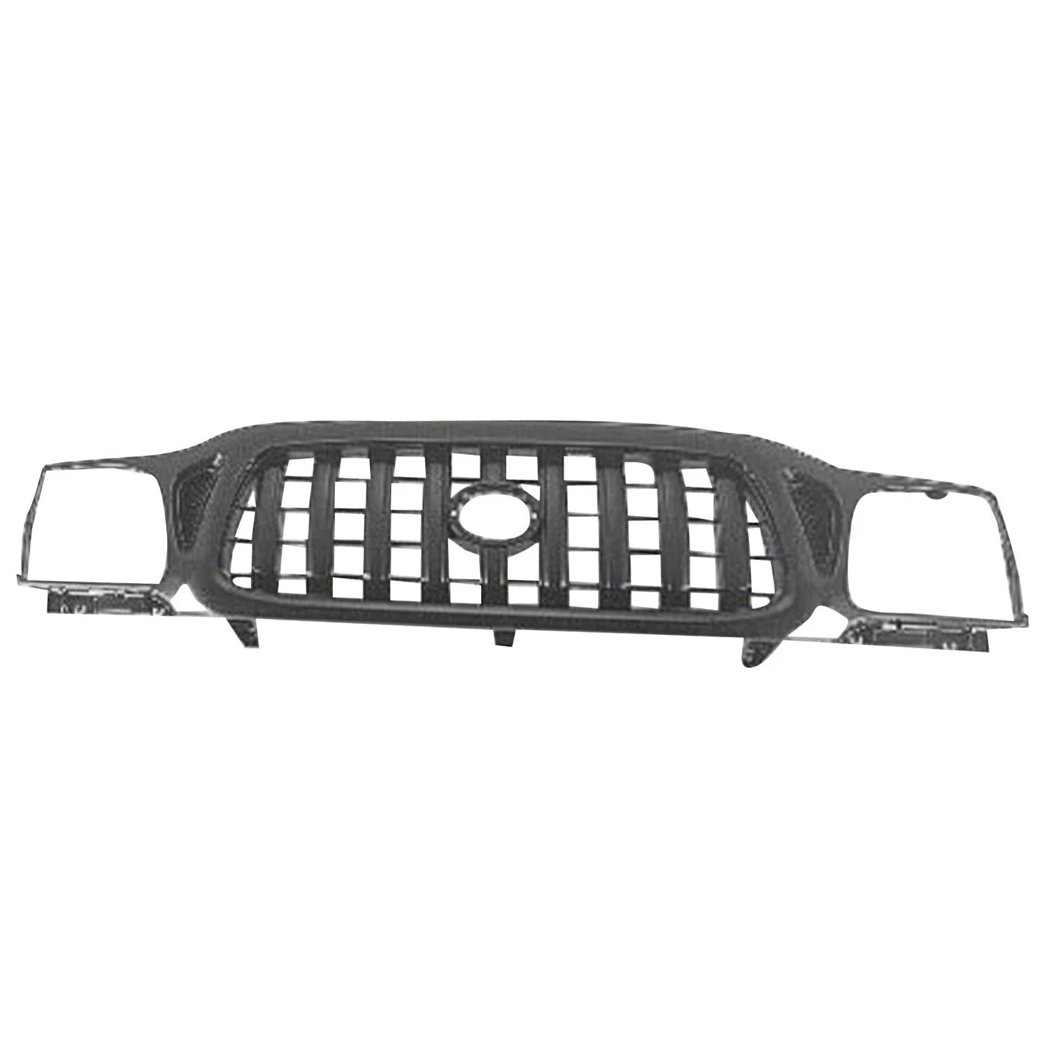 Replacement Black Plastic Front Grille for Toyota Hilux (2012–2015)