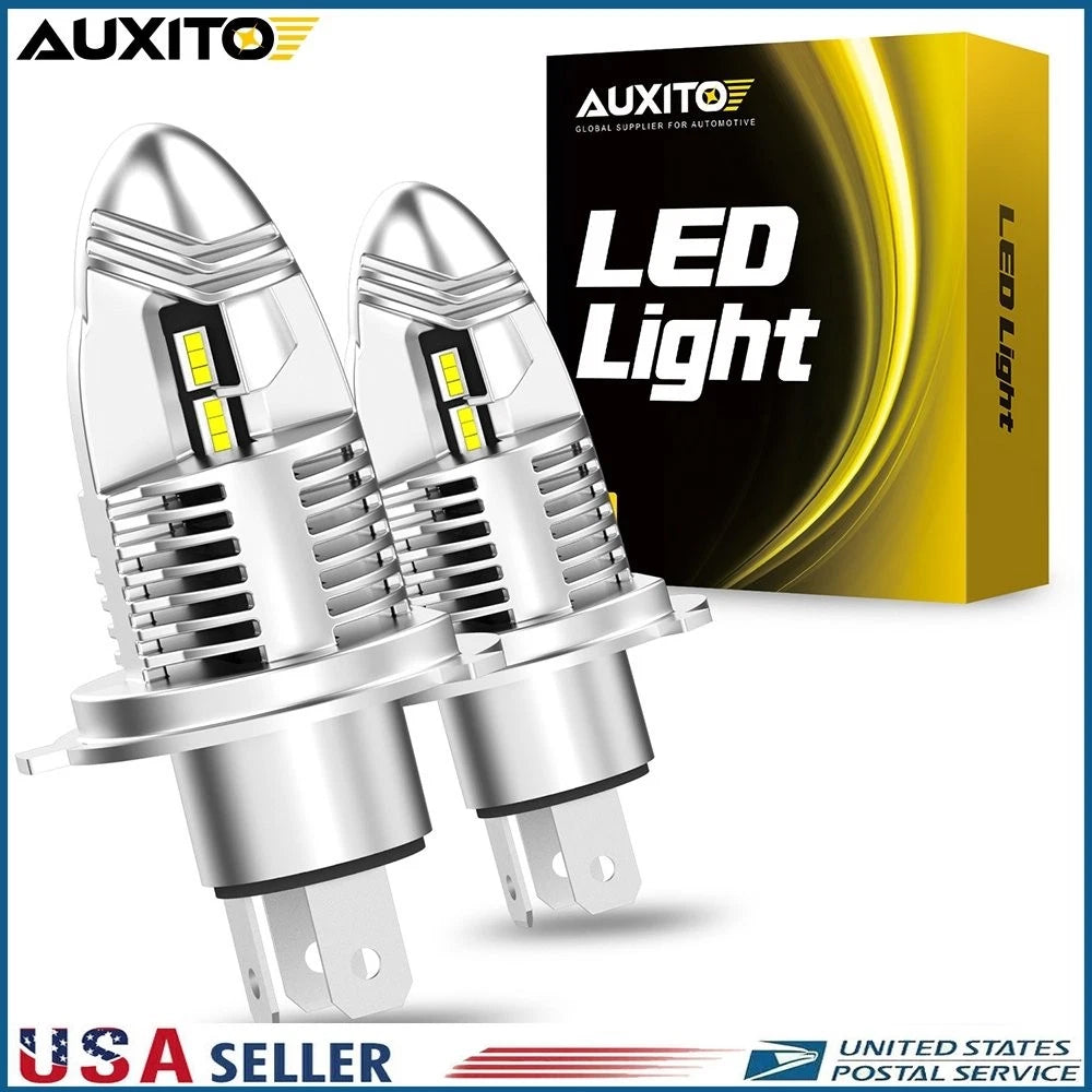 AUXITO H4 9003 LED Headlight Bulbs Set for Hi Low Beam Conversion (6000K)