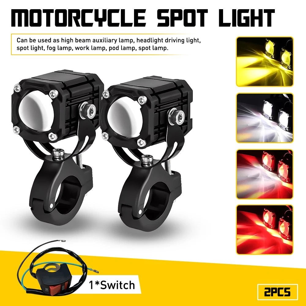 LED Strobe Flash Headlight Lamp for Motorcycle ATV (PY)