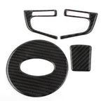 4 Pcs Carbon Fiber Steering Wheel Covers for Subaru Forester (2013-2018)