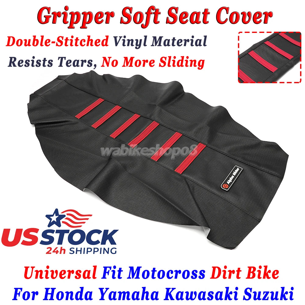 Gripper Soft Seat Cover for Honda CRF250R CRF450R CRF250X CRF450X (2004–2023)