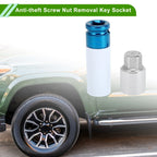 Set of 4 Wheel Lock Lug Nut Anti-theft Key Socket Type C for Toyota