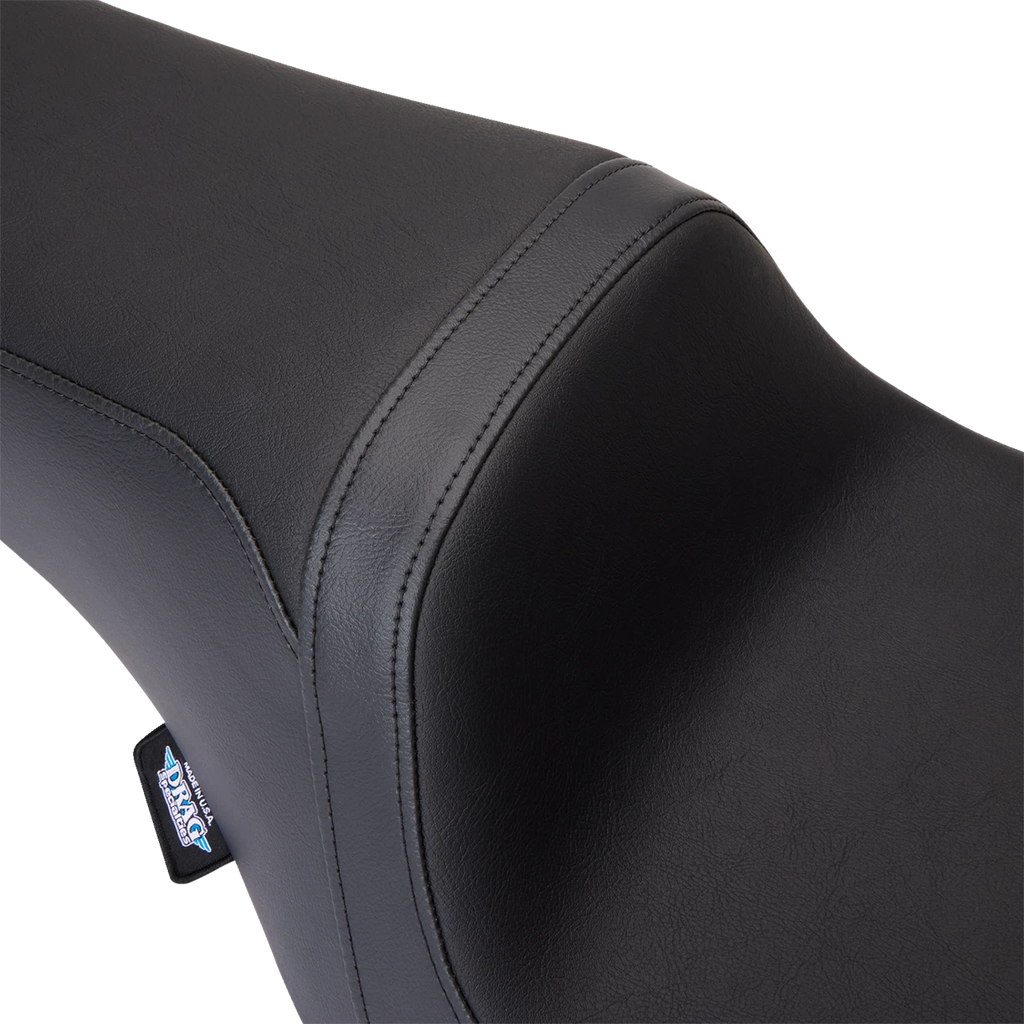 Predator 1Up Seat for Harley FLH (2008–2023) - Vinyl - Black - Smooth