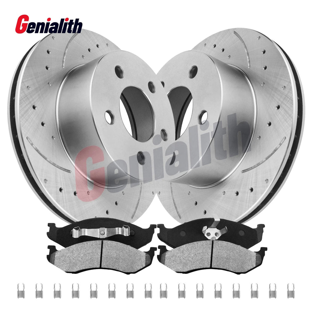 Front Disc Brake Rotors & Pads for Jeep Cherokee Wrangler Comanche (1990–1998)