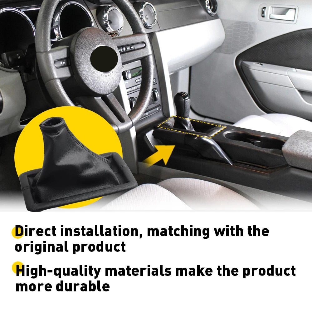 Leather Shift Boot Cover for Ford Mustang (2005–2009)