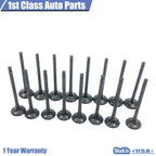 16PCS Exhaust Valve Kit for Mitsubishi Lancer, Kia Optima, Hyundai (1.6–2.0)