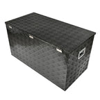 Tool Box for Pickup Truck (48"X24"X24") - Black Aluminum with Lock & Key