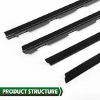 Window Sweep Felt Seal Weatherstrip for Chevy GMC Truck
