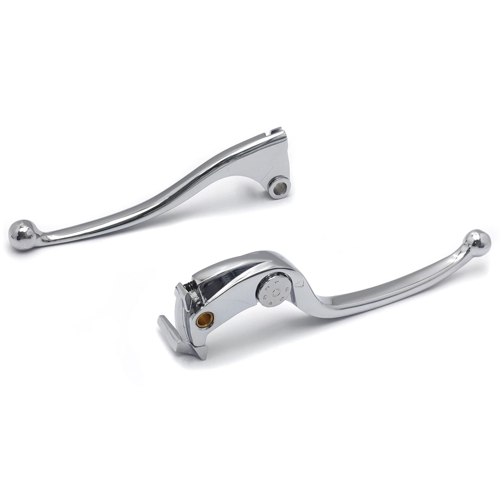 Chrome Brake Clutch Levers for Kawasaki Ninja ZX10R ZX6R Z1000 Z750R (2007–2012)