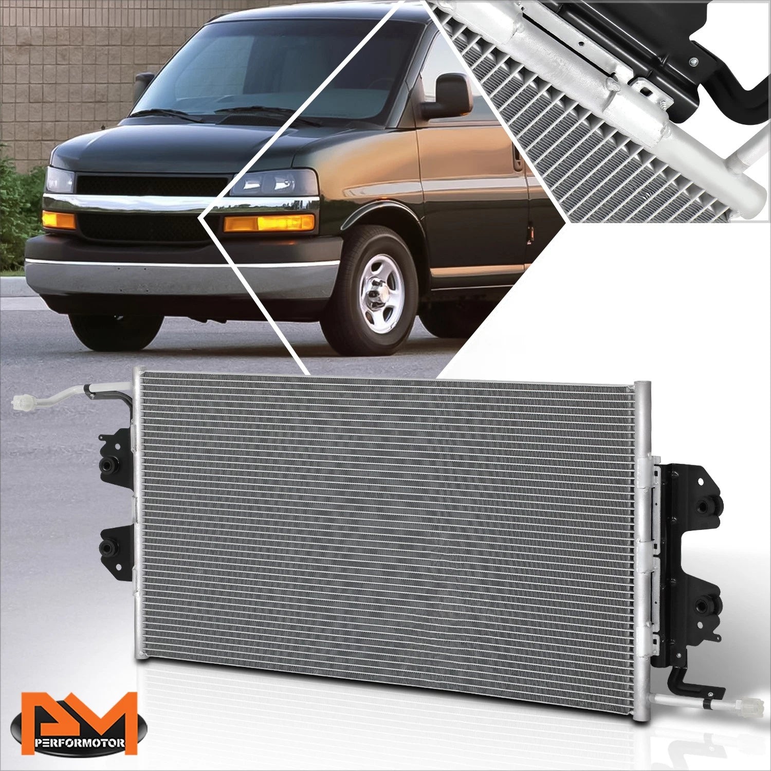AC Condenser for Chevy Express/GMC Savana 1500 2500 3500 (1996–2002)