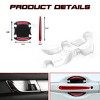 Matte Red Door Handle Bowl Trim for Honda Accord 10th (2018-2022)