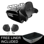 Trunk Backrest Rack Speakers for Harley Touring Tri Street Glide (2014–2026)