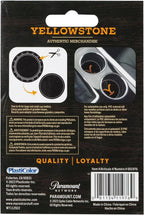 Set of 2 Plasticolor Yellowstone Logo Auto Coasters for Universal Use