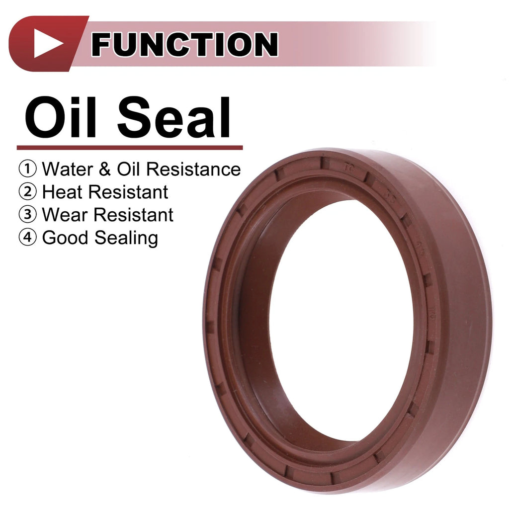 2X Oil Seal Rotary Shaft Seal FKM Rubber 35x47x8mm  