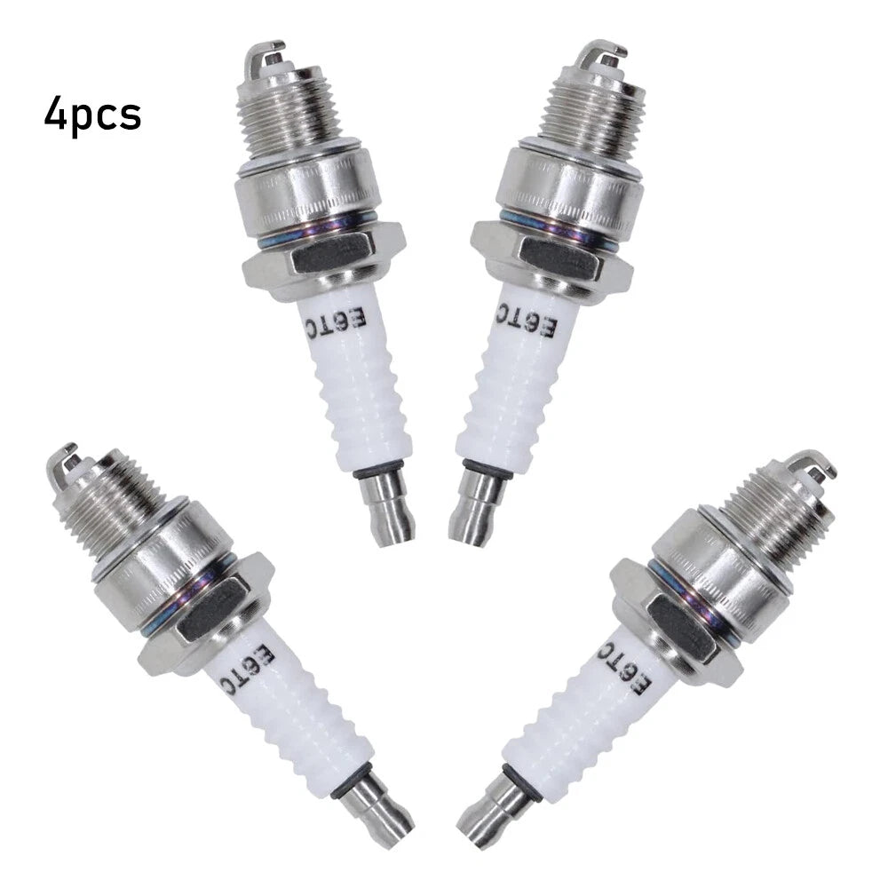 Set of 4 Spark Plugs for Yamaha E6TC BP6HS PW50 PW80 LT50 LT80 50cc-110cc