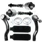 Set of 6 Steering Tie Rods and Rack and Pinion Bellow for Nissan Frontier Xterra (2005–2015)