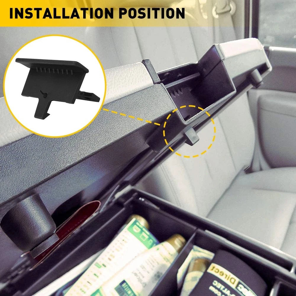 Center Console Latch Armrest Lid for Silverado 1500 2500 GMC Sierra (2007–2014)