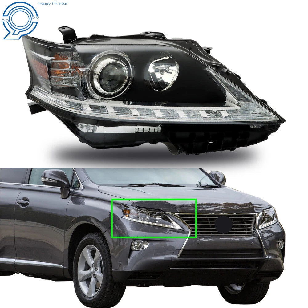 Black Headlight for Lexus RX350 RX450H (2013-2015) HID Projector Right